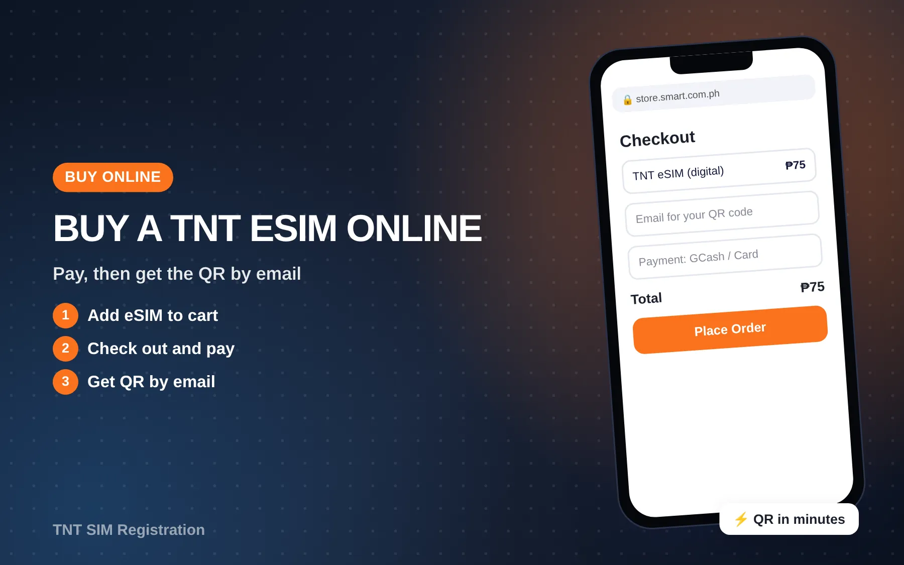 buying an eSIM on the Smart Online Store