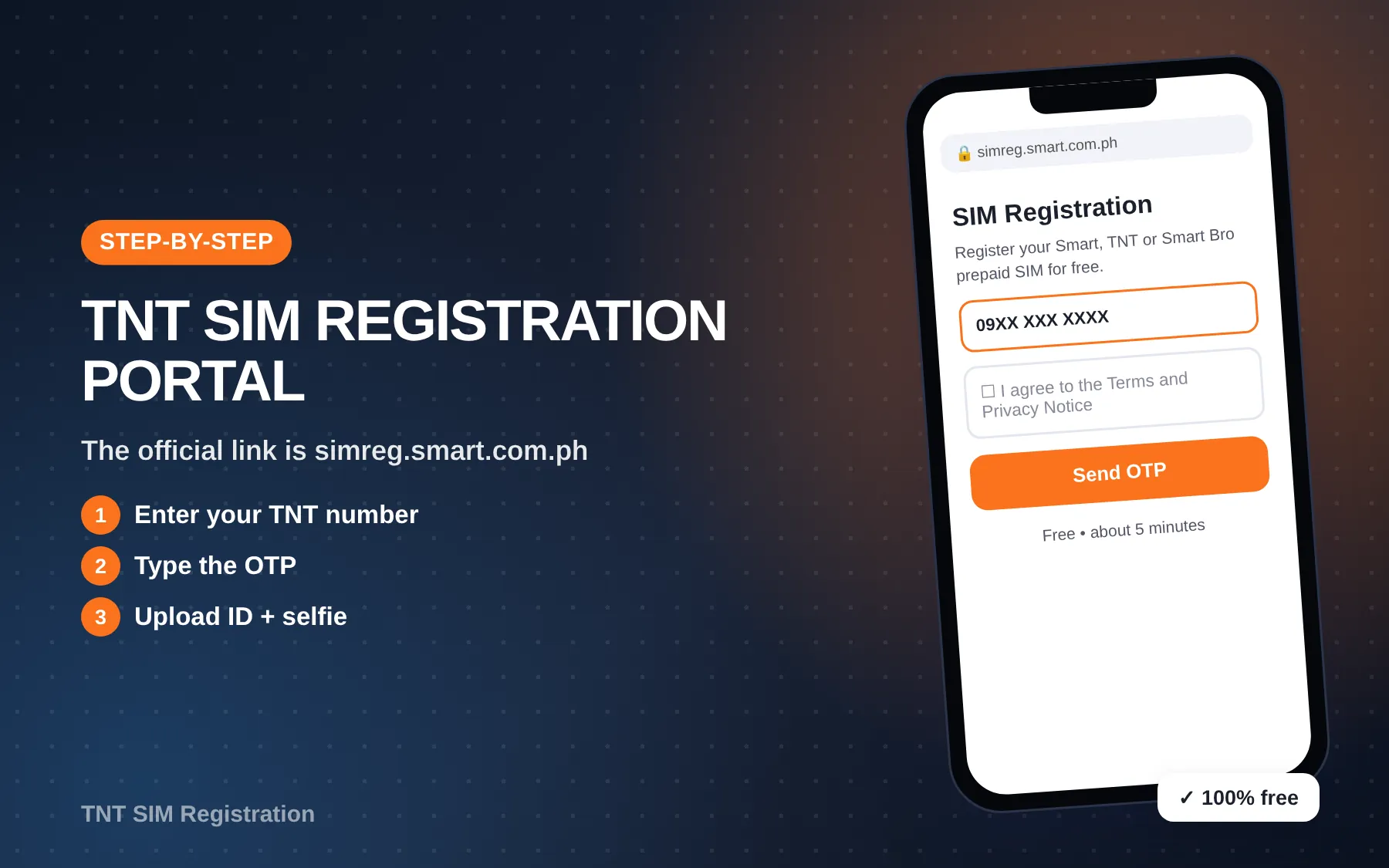 TNT SIM registration portal on simreg.smart.com.ph